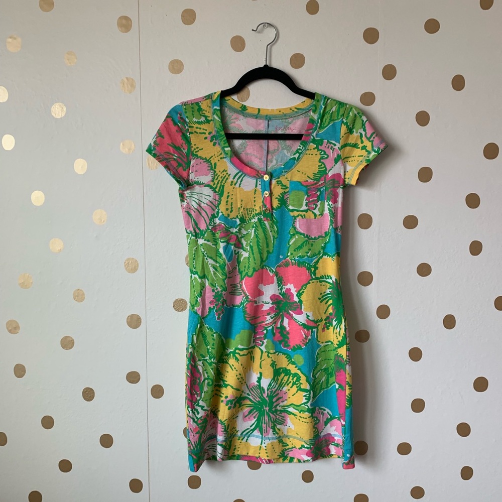Lilly Pulitzer Britton Dress Shorely Big Flirt XS - Picture 2 of 5